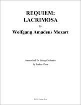 Lacrimosa from Requiem Orchestra sheet music cover